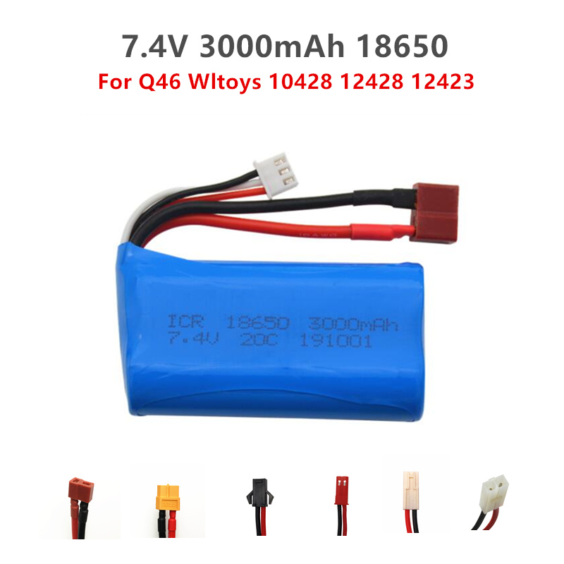 Rc Hobby Wholesale - 7.4 V 3000mAh18650 Lipo Baterai untuk