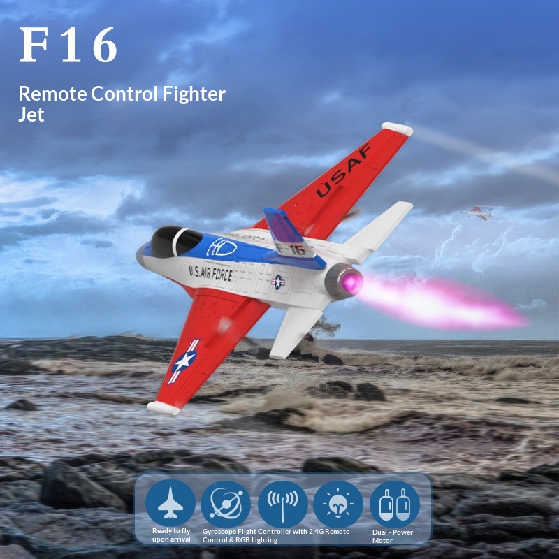 Rc Hobby Jet - VOLANTEXRC F‑16 Pesawat Tempur RC 2-Channel
